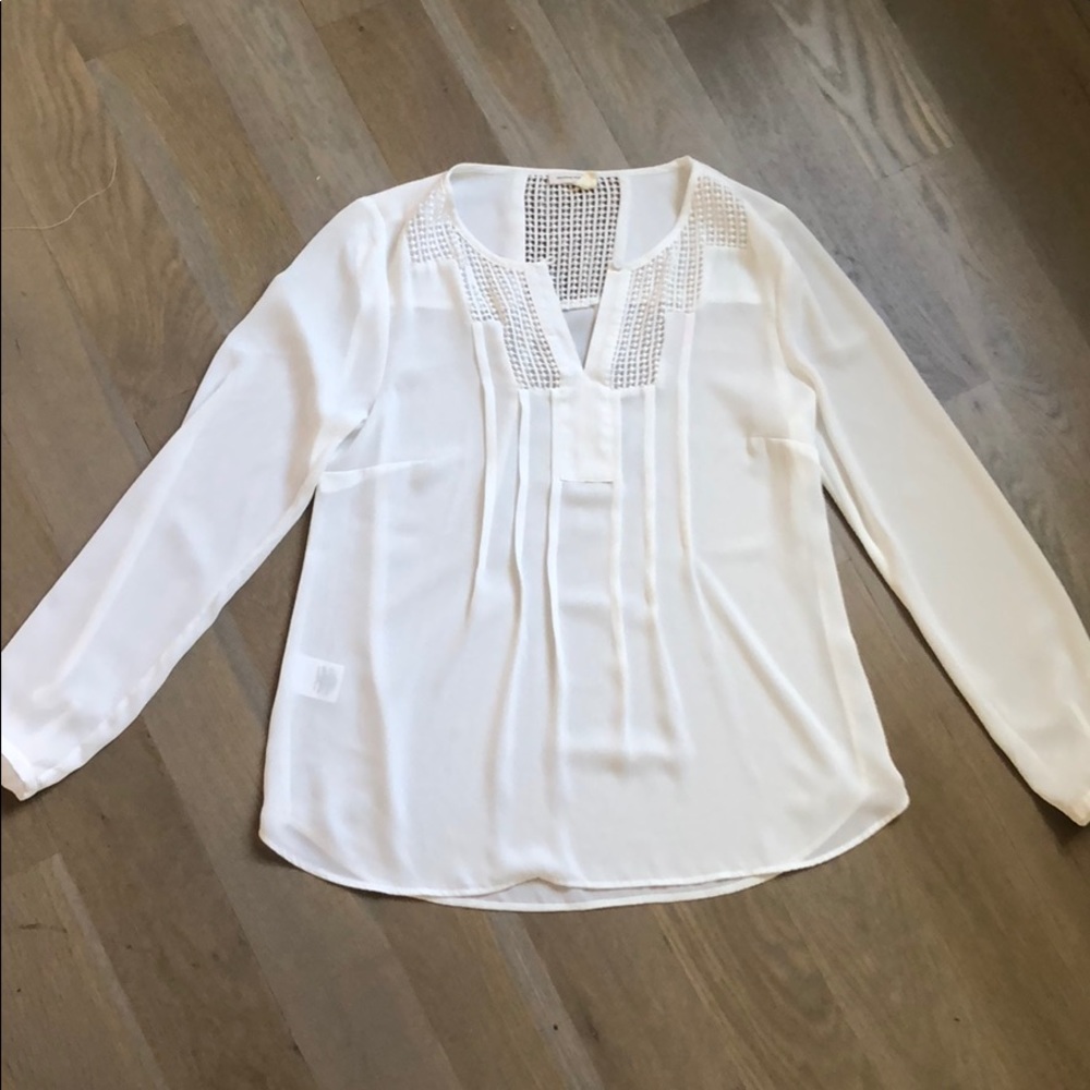 White Chiffon Blouse